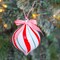 Ornativity Peppermint Candy Ornament Set – Christmas Candy Cane Shatterproof Candy Balls Hanging Ornaments for Indoor or Outdoor Christmas Tree – 1 Dozen
